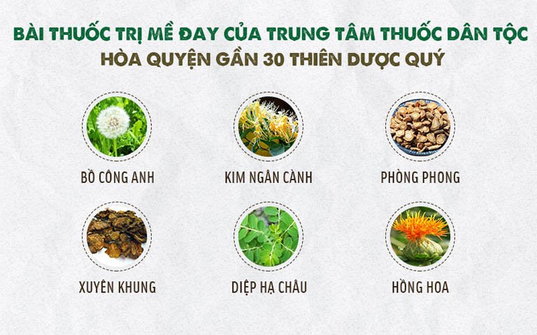 Bài thuốc trị mề đay sử dụng 100% dược liệu sạch