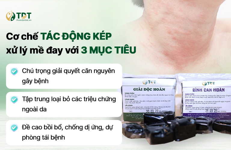 Cơ chế xử lý mề đay của bài thuốc Tiêu ban Giải độc thang