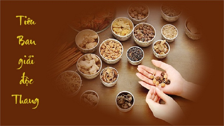 Tiêu ban Giải độc thang chữa mề đay 
