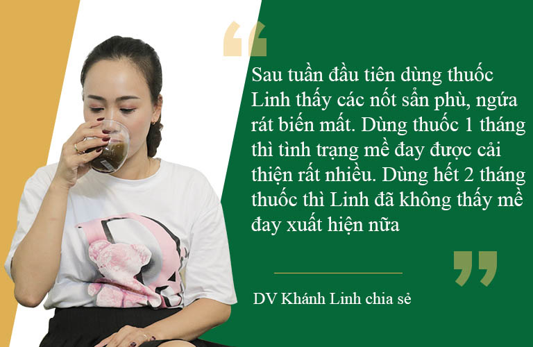 Diễn viên Khánh Linh chia sẻ hiệu quả bài thuốc