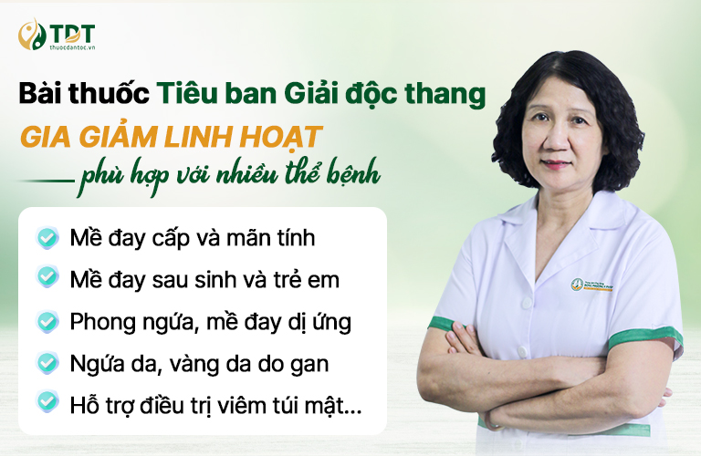 Bài thuốc gia giảm linh hoạt phù hợp với nhiều thể bệnh mề đay